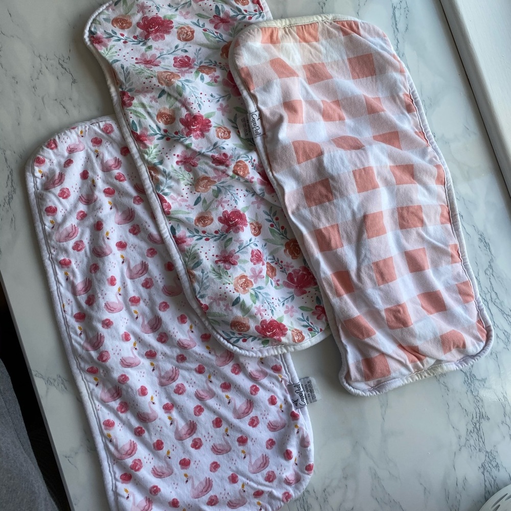 Copper Pearl Burp Clothes (June)